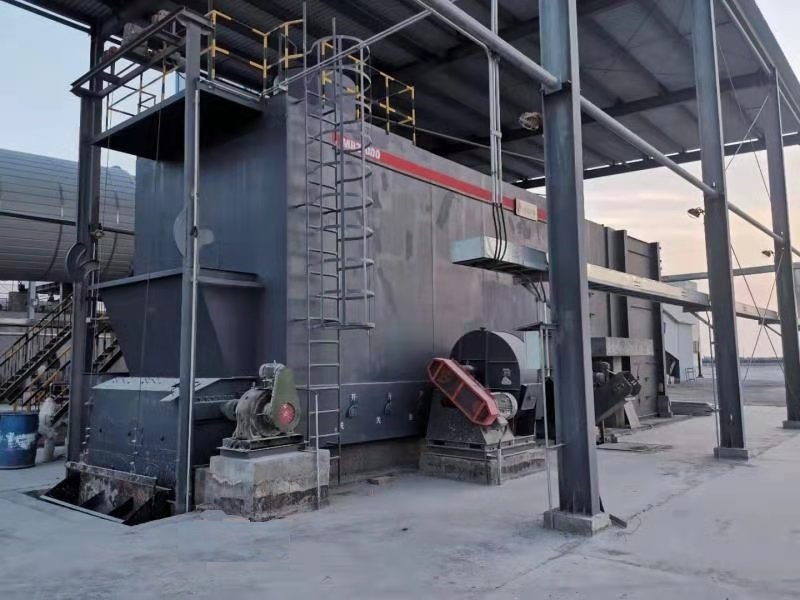 Installation of hot air furnace for potassium sulfate drying granulation system is completed