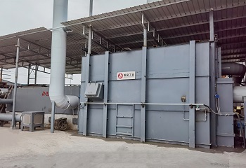 The waste gas incineration system of rock wool production line has been reformed