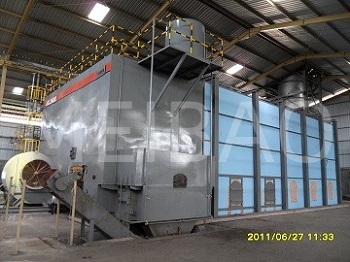 Special coal/biomass hot air furnace for detergent powder production