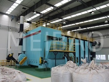 Special coal/biomass hot air furnace for detergent powder production